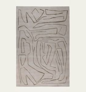 Alfombra de Lana de Lujo Personalizada, Hecha a Mano, de Pelo Alto, Diseño Moderno para Sala de Estar - Product Image 5