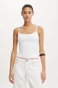 Camiseta sin mangas de punto con cuello cuadrado para mujer Ever Glow, informal, transpirable, ecológica, talla grande, para verano, de algodón y poliéster, color liso. - Product Image 1