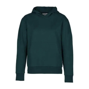 เสื้อฮู้ดสีเขียวเข้มสำหรับขี่ม้า แบบยูนิเซ็กซ์ แขนยาว ผ้าถักสีพื้น มีกระเป๋า - Product Image 1