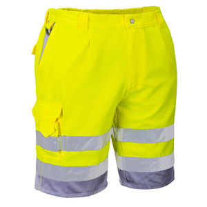 Shorts de sécurité haute visibilité en coton réfléchissant pour hommes, pour travaux de construction - Product Image 1