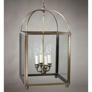 Lanterne murale en laiton de style ancien, avec finition cuivrée antique, pour usage domestique et extérieur. - Product Image 4