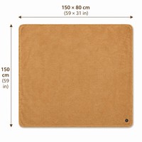 Couverture électrique USB 80*150cm en fausse fourrure de lapin douce, lavable en machine, pour voyage et bureau, OEM/ODM