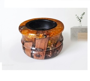 Quemador de Incienso de Resina y Madera de Acacia, Porta Bakhoor Árabe, Mubkhar, Decoración para el Hogar, Aromaterapia Religiosa - Product Image 1