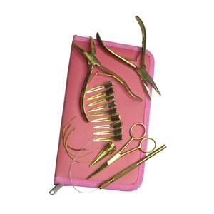 Hair Extension Beading Tool Microlink Hair Extension Pliers for Beads Micro Nano Bead Closer <b>Needle</b> <b>Threader</b> Loop Tool - Product Image 4