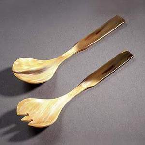 High Quality Water Buffalo Horn Spoons with Handle Handmade Salad Horn Spoon Serving for Home and Hotel for Business Gifts - Product Image 3