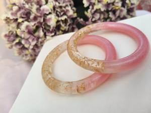 Luxury Handmade Resin Jewelry Bangle Perfect <b>Gift</b> for Wife <b>Sister</b> Mother Friend Handmade Resin Bangle Bracelet with Premium - Product Image 1