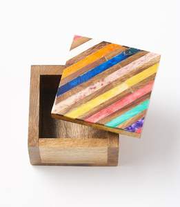 Tarro de almacenamiento multiusos de madera natural para guardar hierbas, especias, té, café y azúcar en la cocina. - Product Image 3