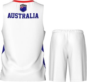 Uniforme de Baloncesto con la Bandera de Australia para Hombres, Mujeres y Adultos, Conjunto Deportivo de Entrenamiento - Product Image 3