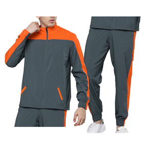 Conjunto Deportivo Gris para Hombre con Capucha, Sudadera Larga con Bolsillos Laterales, Ropa Casual de Otoño, Pantalones Holgados con Cordón Ajustable 100% Algodón - Product Image 2