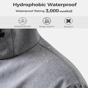 Blouson en cuir de moto pour homme grande taille, en peau d'agneau véritable, style biker, déchiré, décontracté, hiver, avec fermeture éclair et capuche - Product Image 6