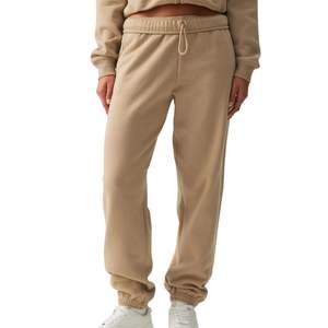 Pantalones deportivos de felpa extragrandes para mujer, de cintura alta, de algodón, informales, para estar en casa, con logotipo personalizado, al por mayor, pantalones deportivos para gimnasio para mujer - Product Image 2