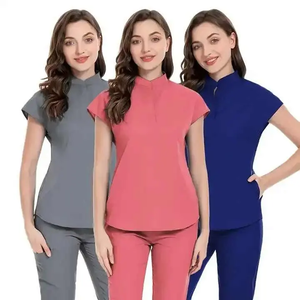Wholesale Women Stretch Uniform <b>Scrub</b> Uniforms Suit Medical Doctor <b>Nurse</b> <b>Scrubs</b> Suits Colors Custom Women Medical <b>Scrubs</b> - Product Image 6