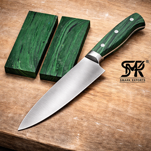 Bloques y escamas de piedra turquesa de alta calidad para la fabricación de cuchillos de chef personalizados - Product Image 1