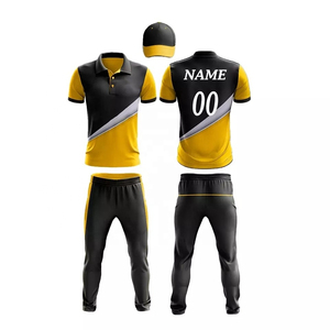 Ensemble complet d'uniformes de cricket personnalisés en gros, maillot et pantalon sublimés à dégradé ombré pour équipes sportives d'élite – Direct Usine - Product Image 2