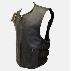 Dernier design de mode, gilet en cuir pour hommes, vente en gros, gilet d'hiver 100% cuir véritable pour hommes, idéal pour les activités de plein air - Product Image 2