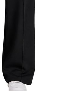 Pantalones Deportivos Anchos Negros para Mujer, Cintura Alta, Corte Holgado, Estilo Casual, para Uso Diario - Product Image 4