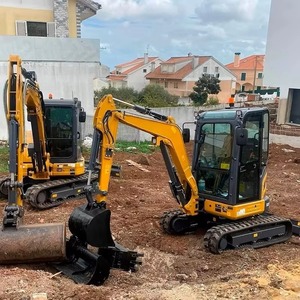 Reliable Used 3 Ton Yellow Crawler Excavator with Low Operating Hours and Fully Enclosed Cab for Utility Projects - Product Image 3