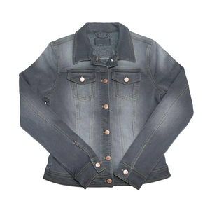 Best Selling Latest Style Denim Jacket Spring Fall Oversized Long-<b>line</b> Women Casual <b>Coat</b> Women's Denim Jacket - Product Image 1