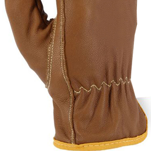 High Quality Anti-Slip Breathable Leather Driver <b>Gloves</b> Palm for Workplace Safety Comfortable Hand - Product Image 6