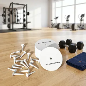 <b>Cricket</b> Ground Boundary Marker Kit with <b>White</b> Dot Discs and Plastic Pegs for Field Marking Training and Match Setup - Product Image 6