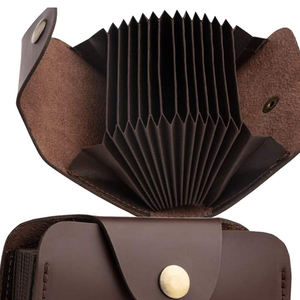 Porte-cartes multifonction en cuir pour homme – Nouveau design tendance 2026 – Portefeuilles en cuir pour hommes de couleur unie - Product Image 5