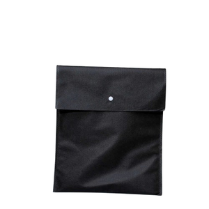Pochette de rangement jetable longue en tissu non tissé, écologique, lavable, durable, avec fermeture à bouton, personnalisable - Product Image 1