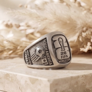 Custom FIFA 26 Soccer Championship <b>Ring</b> Moissanite Solid 925 <b>Silver</b> Hip Hop Statement <b>Mens</b> Championship <b>Ring</b> Wholesale - Product Image 2