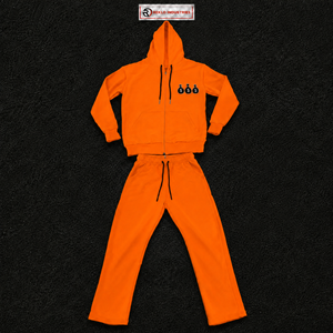 Ensemble de survêtement Orange Money Bag Logo pour homme, sweat à capuche et pantalon de jogging de qualité supérieure, streetwear décontracté, vêtements de sport athlétiques, tissu doux - Product Image 5