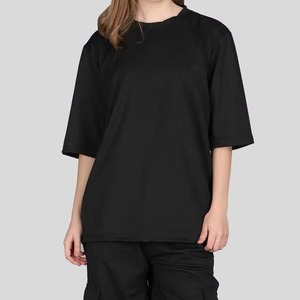 T-shirt à col rond surdimensionné pour femme, imprimé personnalisé, haute qualité, dernière collection été, soldes, Camisetas De Mujer - Product Image 4