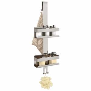 Étagère de douche suspendue en acier inoxydable 304 brossé argenté pour salle de bain - Product Image 3