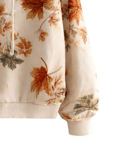 Sudadera con Capucha para Mujer, Diseño Paisley Beige Personalizado, Felpa de Algodón, Estilo Casual, Fabricante Personalizado, Proveedor de Ropa Urbana al por Mayor - Product Image 6