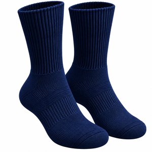 Chaussettes de sport athlétiques de haute qualité, chaussettes de sport à coussinets épais, chaussettes de performance côtelées, ensemble de chaussettes tubulaires en coton personnalisées - Product Image 2