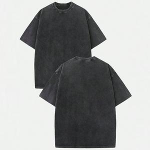 Nouvel arrivage : T-shirts vintage surdimensionnés personnalisables pour hommes, style streetwear hip-hop délavé à l'acide, 100% coton, avec logo, vente en gros - Product Image 6