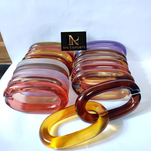 Eslabones de Cadena Personalizados de Resina Epoxi Transparente, Multicolor, Hechos a Mano, Artísticos, para Decoración del Hogar y Fiestas, MN EXPORTS - Product Image 3