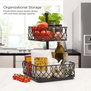 Panier de rangement en fil métallique large, grande capacité, organisateur d'étagère de placard - Product Image 6