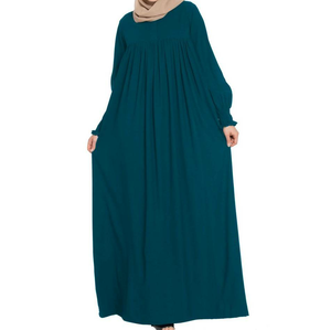 Abaya personnalisée avec logo, en gros, couleur noire unie, style traditionnel décontracté moderne, robe élégante en viscose, thobe omanais pour femme musulmane - Product Image 5