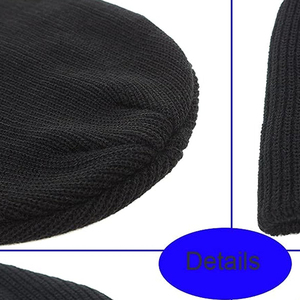 หมวกบีนนี่ไหมพรมอะคริลิกลายตารางคุณภาพสูงแบบยูนิเซ็กซ์ สั่งทำโลโก้ได้ ขายส่ง เหมาะสำหรับใส่ลำลอง เล่นกีฬา หรือใช้ในชีวิตประจำวัน - Product Image 3