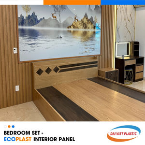 Fábrica de fabricación de Vietnam de madera tradicional del panel interior del PVC - Product Image 6