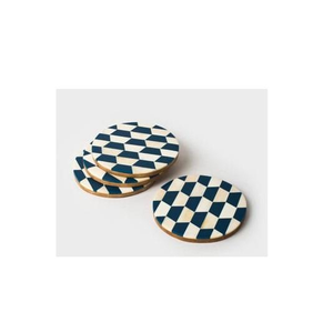 Vajilla para el hogar, artículos para bebidas, posavasos con incrustaciones de hueso, nuevo estilo, fabricante artesanal de posavasos para tazas de té con incrustaciones de hueso en venta - Product Image 6