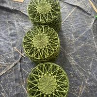 Panier de mariage en rotin tressé à la main Vinagreen, motif floral circulaire, tissage fantaisie, décoration d'intérieur Ninh Binh