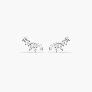 Boucles d'oreilles Ivy Diamond Climber en or jaune - Product Image 1