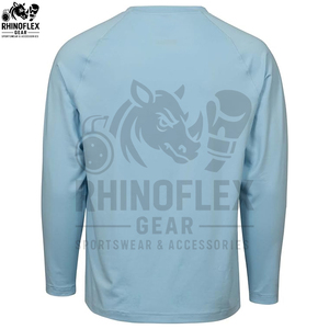 เสื้อยืดแขนยาวคุณภาพสูงสำหรับผู้ชาย ผ้าฝ้าย 100% เรียบง่าย ขายส่ง เสื้อแขนยาวผ้าฝ้ายพรีเมียม รับสกรีนโลโก้ - Product Image 5