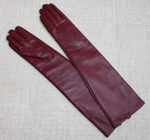 ถุงมือยาวสไตล์ลาเท็กซ์ PU เงางามสำหรับผู้หญิง ทรงโอเปร่า ยาวถึงข้อศอก ดีไซน์เปียกชุ่ม แฟชั่นสำหรับงานปาร์ตี้ คอสเพลย์ และการแสดง - Product Image 4