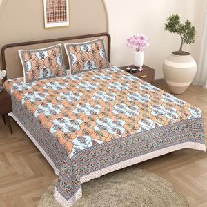 Sábanas Hermosas Hechas a Mano al por Mayor con 2 Fundas de Almohada Estampadas, Sábanas 100% Algodón Hechas a Mano al por Mayor con Fundas de Almohada - Product Image 1