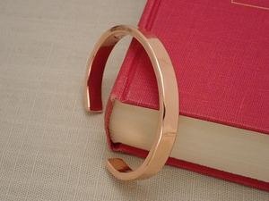 Handmade Solid Pure <b>Copper</b> Wavy Cuff Bangle Solid Flat Metal <b>Copper</b> Craft Forged Organic Healing Jewelry For Men & Women OEM - Product Image 2