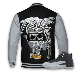 เสื้อแจ็คเก็ตเบสบอลปักลายเชนิลล์ขนสัตว์แบบกำหนดเองสำหรับผู้ชาย พร้อมรองเท้าเข้าชุด แจ็คเก็ตแขนหนัง แจ็คเก็ตวาร์ซิตี้สำหรับผู้ชาย - Product Image 2