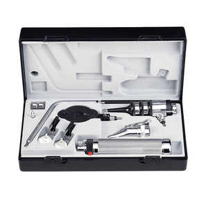 Laryngoscope manuel en acier inoxydable à fibres optiques, lames McCoy, ensemble de lumières LED, certifié CE, réutilisable, JAMSO INDUSTRIES, pour adultes - Product Image 1