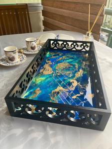 Bandeja de madera impresa para manualidades, costura y organización de abalorios, ideal para sala de hobby, también como plato de servicio, venta al por mayor - Product Image 5