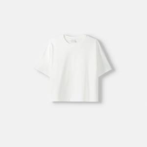Women's Short Sleeve Cotton Jersey T-Shirt Casual Solid Color Regular Fit Knitted Plain Dyed <b>Top</b> - Product Image 1
