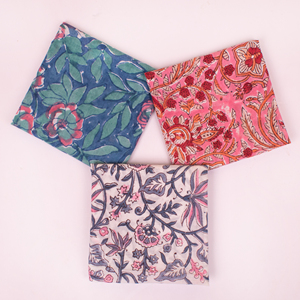 Summer <b>Accessories</b> Bandana Headwrap Scarf Cotton Block Printed Hiking Square Wrist Tie For Unisex Pets Neckerchief - Product Image 3